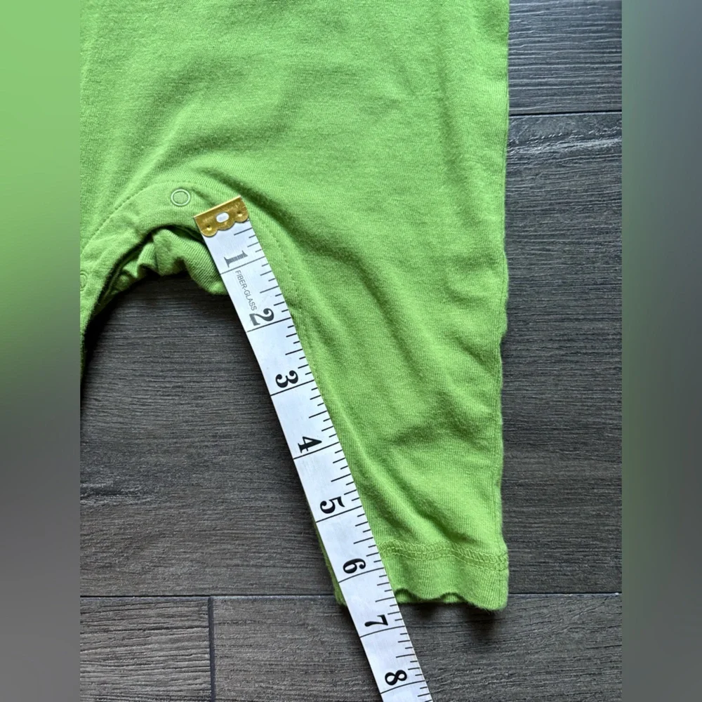 Tea Collection Infant Boys Green Blue Short Sleeve One Piece Size 0-3 Months NWT